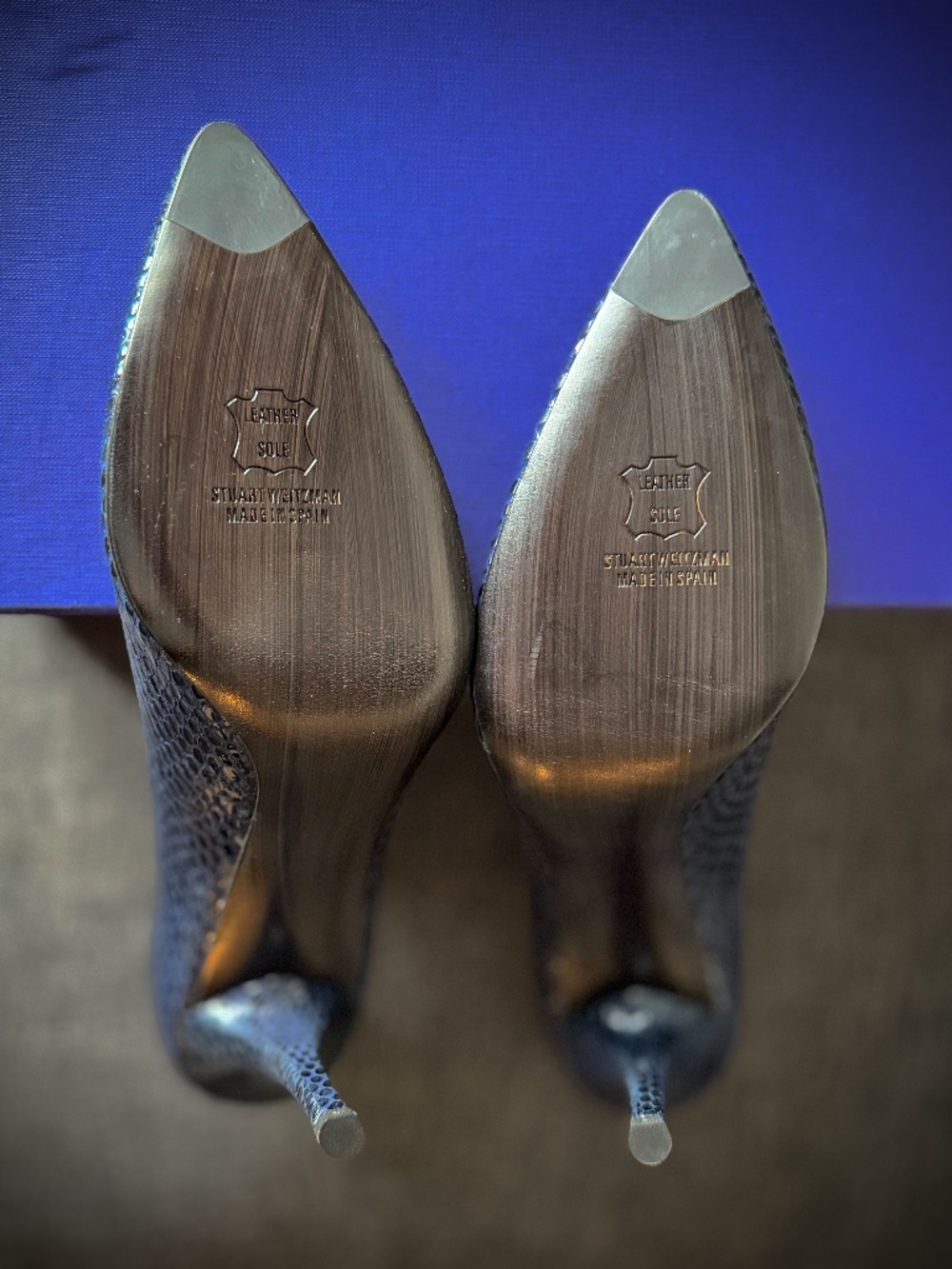 Stuart Weitzman Heels | Power - Sea Crystal Snake | size 12 | 105cm / 4.25 heel - Picture 6 of 8